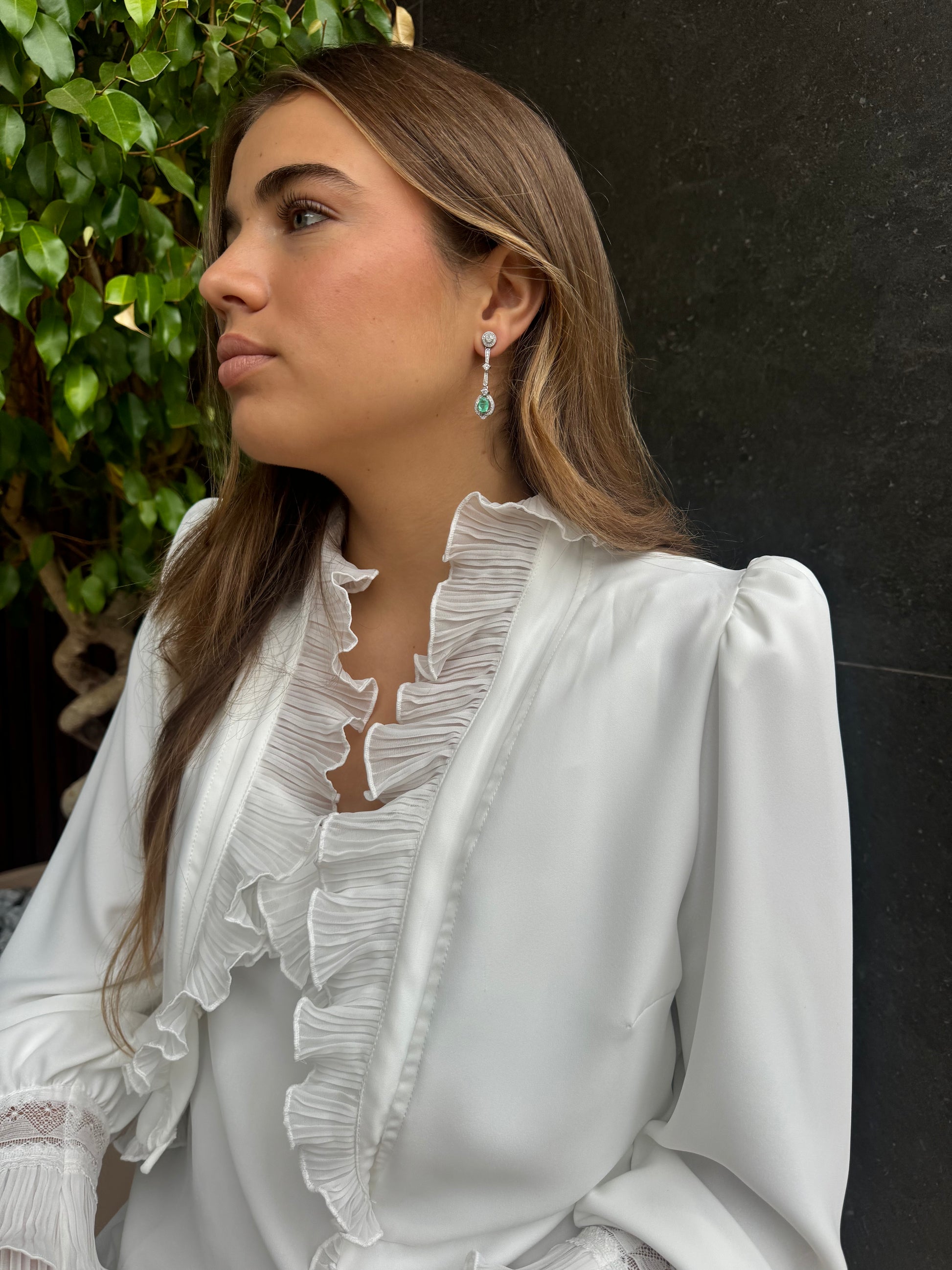 Pendientes Alcázar Esmeralda