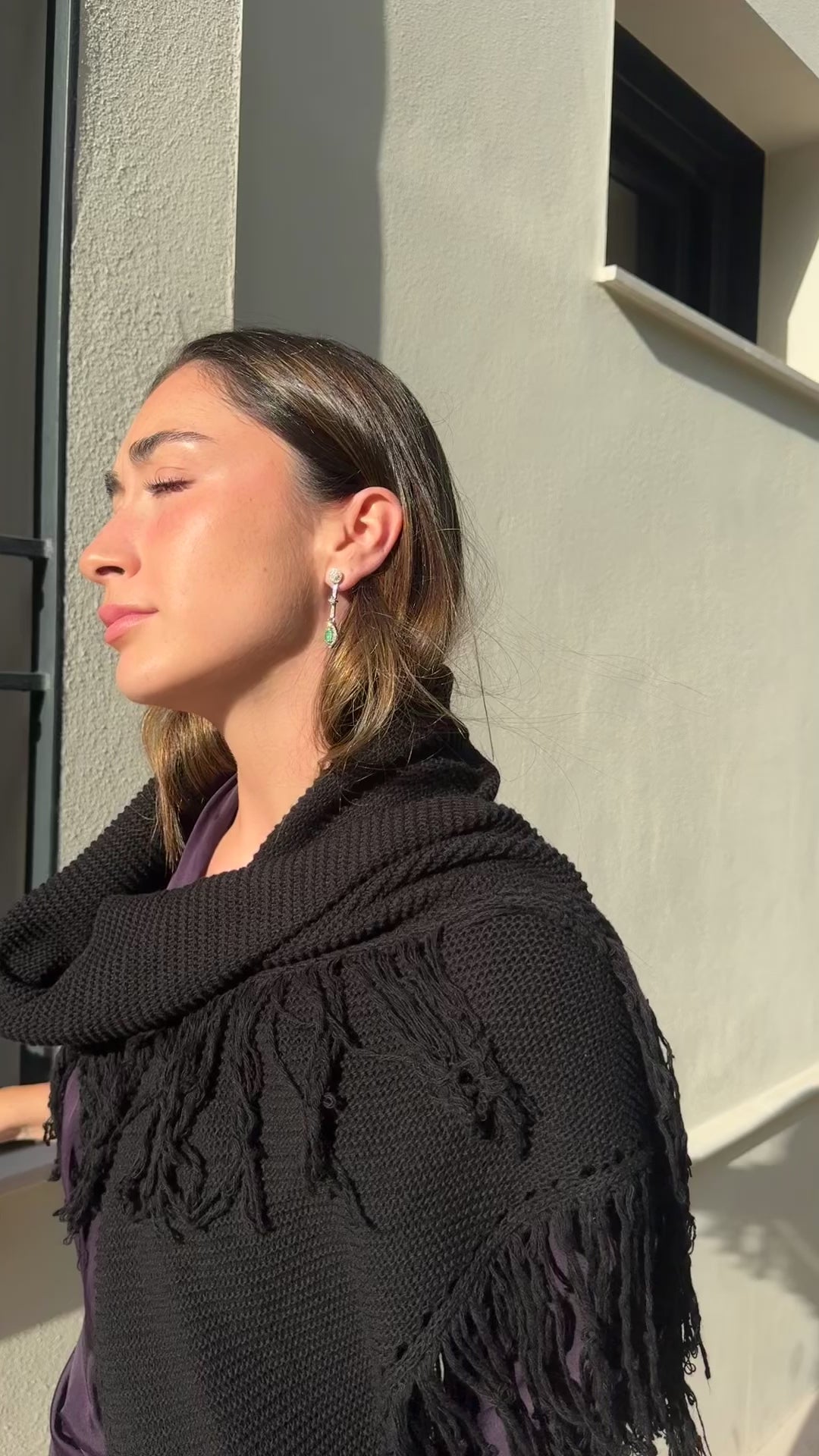 Pendientes Alcázar Esmeralda